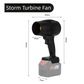 Red Ultra-High Power Cordless Turbine Air Blower With Lithium Battery & Australian Plug Kit - 30,000 RPM High Velocity and Lightweight Operation for Leaf Blowing, Snow Removal & Multi-Use