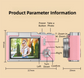 Pink 4K Compact Digital CCD Camera for Vlogging & Students - Portable Point and Shoot with 2.4-inch Rotating Screen, 8X Optical Zoom, and Anti-Shake