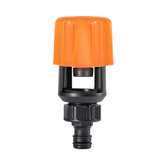 2-Pack Orange Universal Nipple Connector for Mixer Taps up to 3.3CM  -  Plastic Leak-Proof Hose Fitting, Kitchen & Garden Tap Adapter