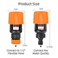 2-Pack Orange Universal Quick Connector for Taps Up To 3.3CM WIth Leak-Proof Design - Kitchen & Bathroom Mixer Tap to Garden Hose Adapter