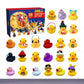 Christmas Rubber Duck Advent Calendar - 24 Days Countdown with Giraffe Themed Mini Duck Toys (Blind Box)