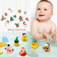 Creative Christmas Rubber Duck Advent Calendar - 24 Unique Festive Mini Duck Bath Toys (Blind Box)
