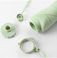 Grey Portable Food Grade Silicone Collapsible Sports Water Bottle 600ML - Folding down 80% , Low High Temperature Resistant