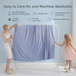 Light Grey Cooling Throw Blanket 100x150CM - Ultra Lightweight Breathable All-Season Quilt, Hand / Machine Washable