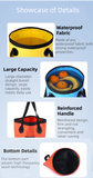 20L Rose Red Outdoor PVC Folding Water Bucket - Portable Fishing Barrel, Camping Water Storage, Car Washing Bag