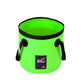 20L Green Outdoor PVC Folding Water Bucket - Portable Fishing Barrel, Camping Water Storage, Car Washing Bag