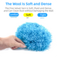 2-Pack Purple Telescopic Electrostatic Duster with 360° Hollow Ring Design - Fan Blade Cleaner, High Reach Dust Removal, Multi-Purpose