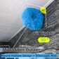 2-Pack Orange Telescopic Electrostatic Duster with 360° Hollow Ring Design - Fan Blade Cleaner, High Reach Dust Removal, Multi-Purpose
