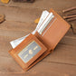 Premium To My Son Embossed Genuine Cowhide Leather Wallet - RFID Blocking, Parents Gift for Son (VE12104 Design)