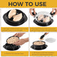 Black Chicken Shredder Machine with Transparent Lid & Brush - Manual Meat Chopper and Pulverizer for Cooked Chicken and Pet Food
