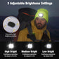 Black Removable LED Bluetooth Headphone Beanie - Washable Knit Hat with 3-Level LED Illumination & Stereo Sound, USB Rechargeable