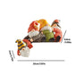 Resin Gnome Santa Figurines - Creative Miniature Desktop Ornaments and Garden Decor Craft