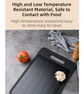Grey Aluminum Fast Thawing Dual-Sided Cutting Board(31x21CM) - Multifunctional Kitchen Tool with Garlic Grinder and Knife Sharpener