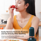 Green Wireless Capsule Fruit and Vegetable Purifier(16x5.4CM) - Portable Food Disinfection & Sterilization Cleaner, 99.9% Bacteria Removal