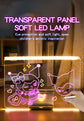 30x20CM LED Light-Up Tracing Doodle Board with 10 Brushes  - Erasable Fluorescent Drawing Tablet for Kids, Creative Painting, and Interactive Decoration/Gift