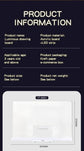 30x20CM LED Light-Up Tracing Doodle Board with 10 Brushes  - Erasable Fluorescent Drawing Tablet for Kids, Creative Painting, and Interactive Decoration/Gift