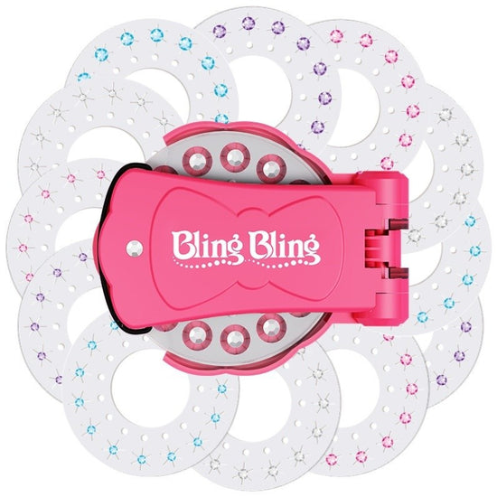 Bling Bling Gem Stamper and Hair Decorating Toy Set(1 Stamper + 36 Gem Sheets) - DIY Hair, Fashion, and Accessory Decoration Kit for Girls