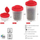 3-Pack Mini Compact Spice Shaker Set(Small Size) - Transparent Salt and Pepper Dispensers for Camping, Picnic & Outdoor Grilling