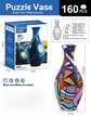 160 PCS Pop Art 3D Puzzle Vase - DIY Interlocking Flower Vase Kit, Home Decorative and Toy Gift for Mom