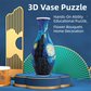 160 PCS Pop Art 3D Puzzle Vase - DIY Interlocking Flower Vase Kit, Home Decorative and Toy Gift for Mom