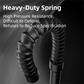1-Pair Black Cordless Battle Ropes for Strength and Conditioning Training - Professional Muscle Power Workout System