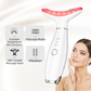 Black Color Light Therapy Beauty Tool and Neck Massager -  Essence Infusion Device for Lifting, Firming, Hydration & Skin Rejuvenation