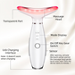 Black Color Light Therapy Beauty Tool and Neck Massager -  Essence Infusion Device for Lifting, Firming, Hydration & Skin Rejuvenation