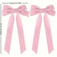 Luxury Velvet Bow Hair Clip Set (10 Pcs) - Simple Fashion Accessory for Princess Outfits and Party Decoration
