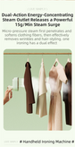 Grey Foldable Handheld Garment Steamer & Portable Steam Iron - 15g/min & 70ML Travel Steamer for Apartment Living and Holiday Trips