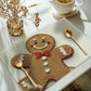 4-Pack Festive Printed Insulated Placemat for Australian Summer Holidays - Gingerbread for Boxing Day and New Year Celebrations