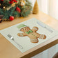 4-Pack Festive Printed Insulated Placemat for Australian Summer Holidays - Style 1 Seasonal Designs for Boxing Day and New Year Celebrations