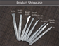 8-Piece Orchid Pattern Stainless Steel Pedicure Tool Set - Precision Tools with Leather Case for Ingrown Toenail & Dead Skin Removal