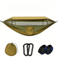 290 x 140CM Professional Nylon Hammock with Integrated Mosquito Net & Sunshade - 2-Person  Anti-Rollover Camping Swing with Heavy-Duty Installation Kit (Light Green)