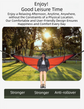 290 x 140CM Professional Nylon Hammock with Integrated Mosquito Net & Sunshade - 2-Person  Anti-Rollover Camping Swing with Heavy-Duty Installation Kit (Light Green)