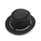 Peacock Blue Unisex Stylish Pure Woolen Short-Brimmed Fedora - Classic British Gentleman&