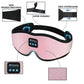 Pink 3D Wireless Bluetooth Sleep Mask with Integrated Stereo Headphones - 100% Blackout Memory Foam Eye Mask, Ultra-Long Battery Life & Washable Design