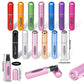 4PCS Pink Portable Perfume Atomizer Bottle(5ML) - Refillable Travel Scent Pump Case, Leak-Proof Aluminum Spray Atomizer