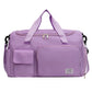 Purple Lightweight & Waterproof Sports Gym Bag with Separate Shoe Compartment, Adjustable Strap and Multiple Pockets - Large-Capacity Travel Duffel for Workout, Business & Getaways