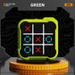 Green All-in-One Tic-Tac-Toe Desktop Game - Portable Family Interactive Board Toy, Brain Training Puzzle & Travel-Friendly Strategy Game