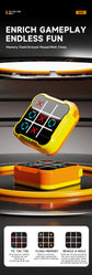 Blue All-in-One Tic-Tac-Toe Desktop Game - Portable Family Interactive Board Toy, Brain Training Puzzle & Travel-Friendly Strategy Game