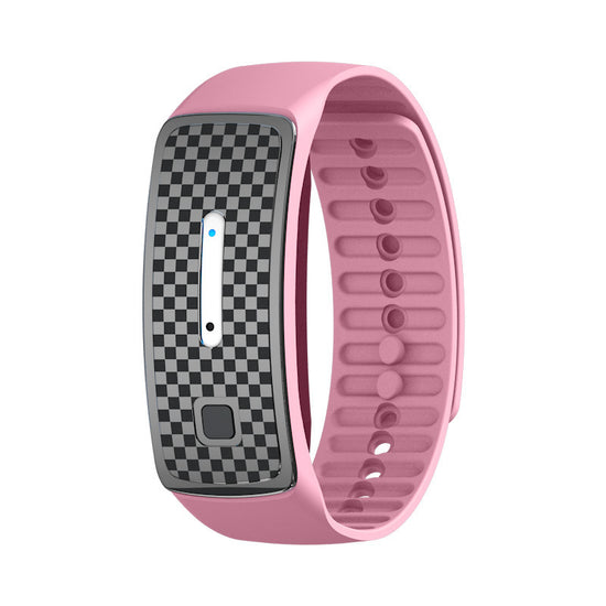 2-Pack Pink Portable Ultrasonic Mosquito Repellent Bracelet - Watch Style Insect Repeller, Pure Physical Protection USB Rechargeable