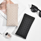 3-Pack Black Retro Texture Eyeglass Cases - PU Leather Anti-Pressure Glasses Pouch