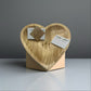 Solid Pine Wood Heart Prayer Bowl with 48 Prayer Cards - Handcrafted Gift for Communion & Home Decor