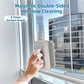 One Pair Magnetic Double-Sided Window Cleaner for 3-10mm Glass - Professional Glass Scrubber with 8X Strong Suction Power & Safety Rope