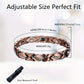 Leaf Magnetic Therapy Bracelet with Rhinestones - Geometric Stylish Wristband & Wellness Jewelry, Free Removel Tool(Sliver)