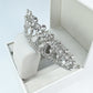 Exquisite Handmade Bridal Pearl and Rhinestone Crown - K9 White Crystal Princess Tiara for Weddings and Birthdays