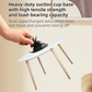 Interactive Self-Play Cat Wand with Suction Base, Feather & Bell - Automatic Bouncing Teaser(White)