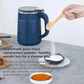 Large Capacity Electric Food Grinder and Pulverizer with 3 Blade Sets- Double-Layer Noise Reduction, Ultra-Fine Mill for Grains, Spices & Coffee Beans
