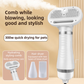 Green 6-in-1 Pet Grooming Hair Dryer with Noise-Reduction - Lightweight Handheld Blow Dryer & Mist Slicker Brush - 3-Speed Temperature Control, One-Click Deshedding & Painless Massage