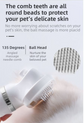 Green 6-in-1 Pet Grooming Hair Dryer with Noise-Reduction - Lightweight Handheld Blow Dryer & Mist Slicker Brush - 3-Speed Temperature Control, One-Click Deshedding & Painless Massage